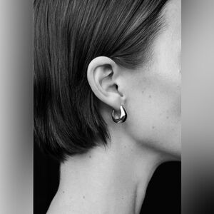 Sophie Buhai Hinged Hoops Silver